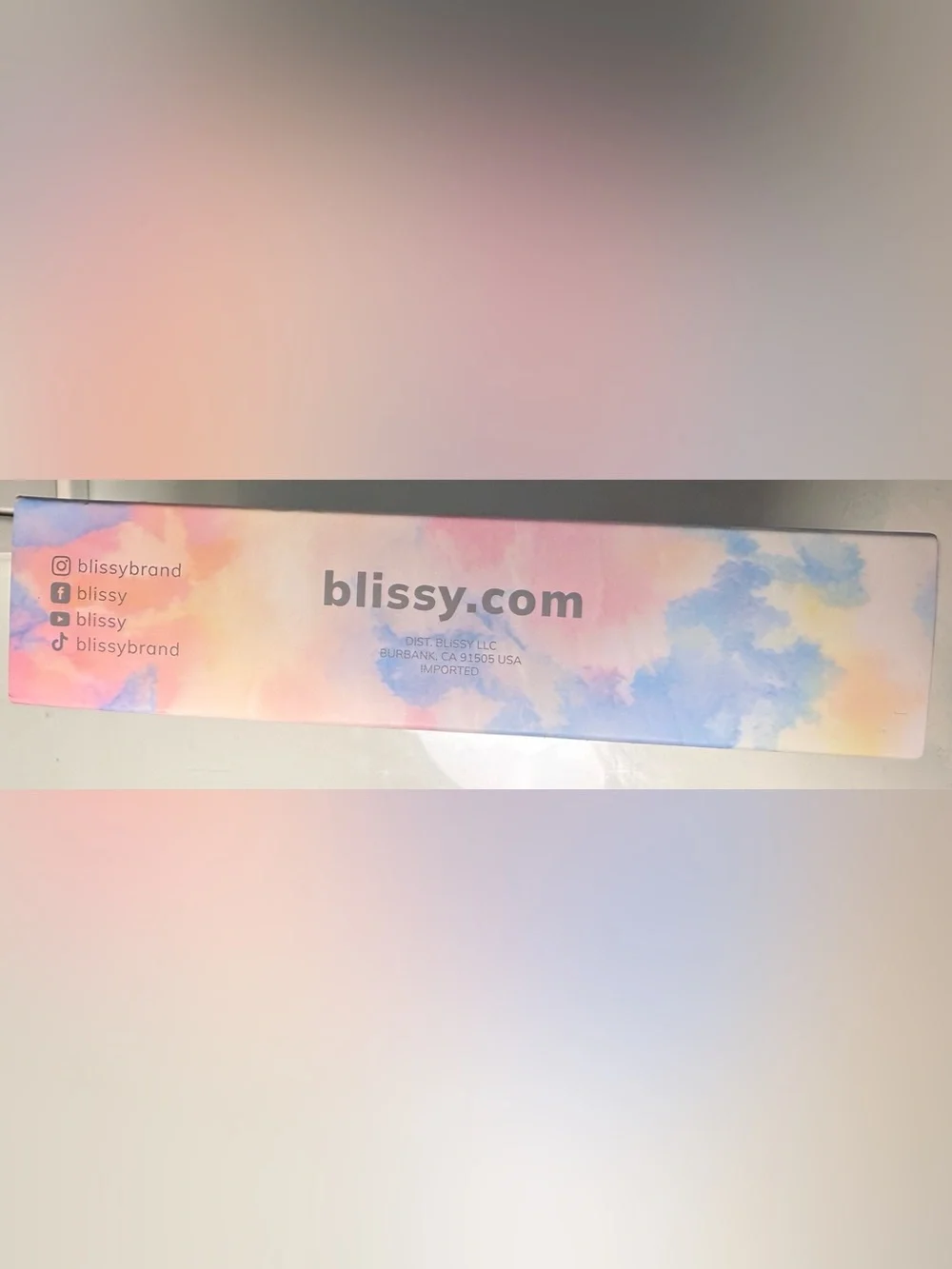 Blissy Yellow Tie Die 100% Mulberry Silk Sleep Mask with Travel Pouch NIB